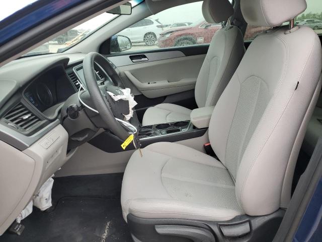 5NPE24AF7KH789652 - 2019 HYUNDAI SONATA SE BLUE photo 7