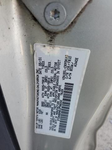 5TESN92N81Z786042 - 2001 TOYOTA TACOMA XTRACAB PRERUNNER 灰色 照片 12