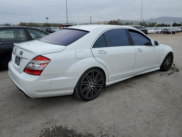 WDDNG71X97A083699 - 2007 MERCEDES-BENZ S 550 WHITE photo 3