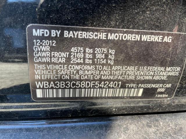 WBA3B3C58DF542401 - 2013 BMW 328 XI BLACK photo 10