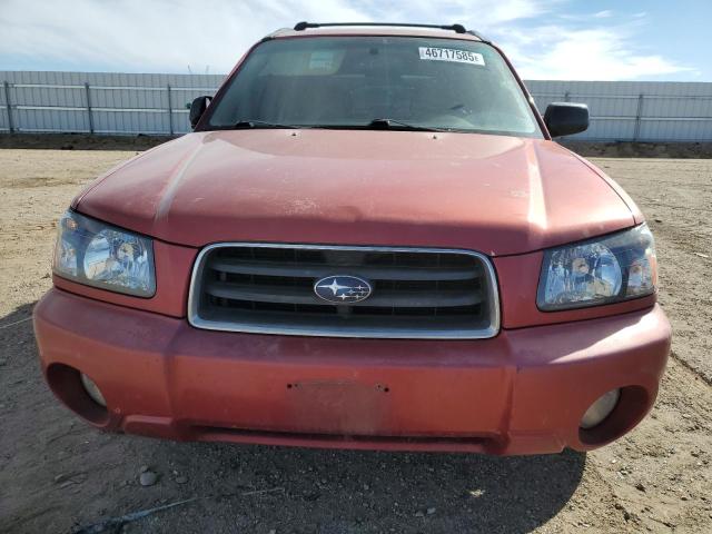JF1SG65614G719281 - 2004 SUBARU FORESTER 2.5XS Красный фото 5