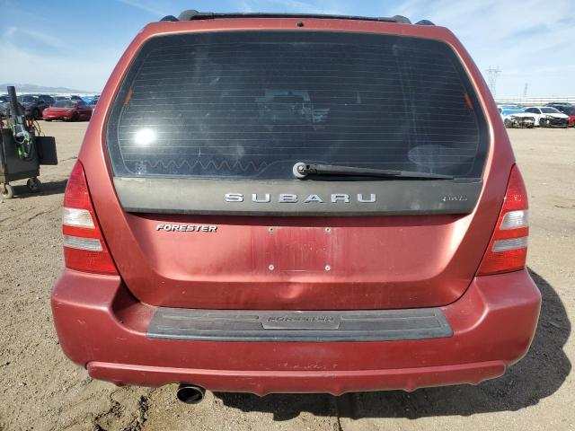 JF1SG65614G719281 - 2004 SUBARU FORESTER 2.5XS Красный фото 6