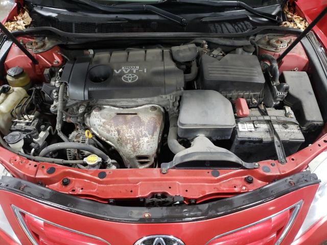 4T1BF3EK9AU516155 - 2010 TOYOTA CAMRY BASE RED photo 11