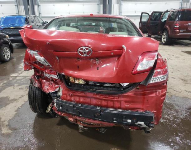 4T1BF3EK9AU516155 - 2010 TOYOTA CAMRY BASE RED photo 6