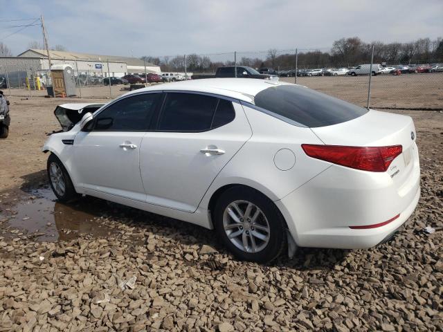 5XXGM4A77DG234551 - 2013 KIA OPTIMA LX WHITE photo 2