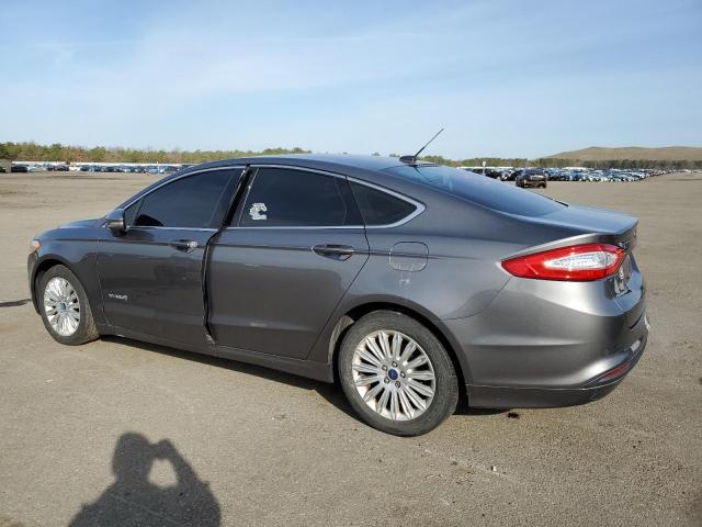 3FA6P0LU0ER218473 - 2014 FORD FUSION SE HYBRID GRAY photo 2