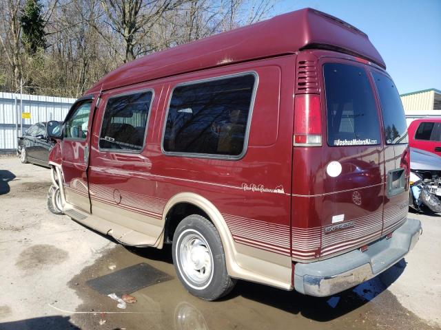 1GBFG15R3Y1156031 - 2000 CHEVROLET EXPRESS G1 BURGUNDY photo 2