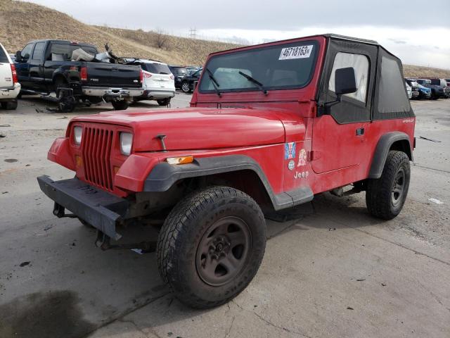 1J4FY19P1PP236922 - 1993 JEEP WRANGLER / S RED photo 1