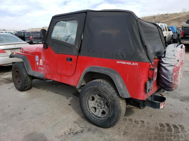 1J4FY19P1PP236922 - 1993 JEEP WRANGLER / S RED photo 2