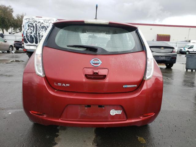 JN1AZ0CP2CT015138 - 2012 NISSAN LEAF SV RED photo 6