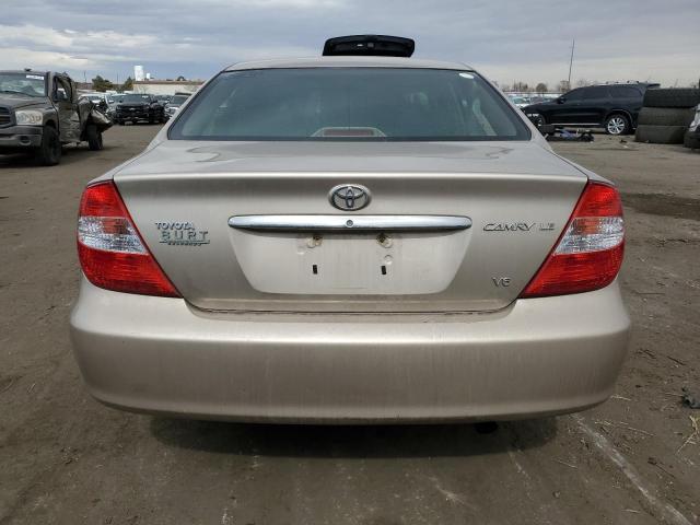 4T1BF30K73U566191 - 2003 TOYOTA CAMRY LE GOLD photo 6