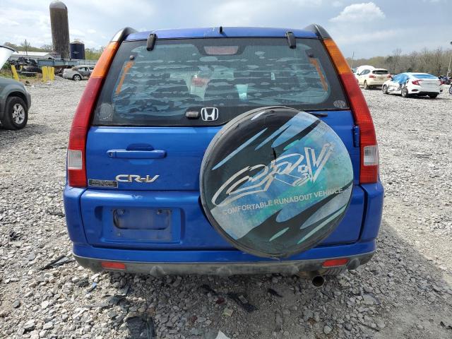 SHSRD68483U100853 - 2003 HONDA CR-V LX BLUE photo 6