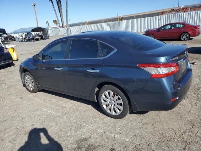 3N1AB7AP7EY230797 - 2014 NISSAN SENTRA S BLUE photo 2