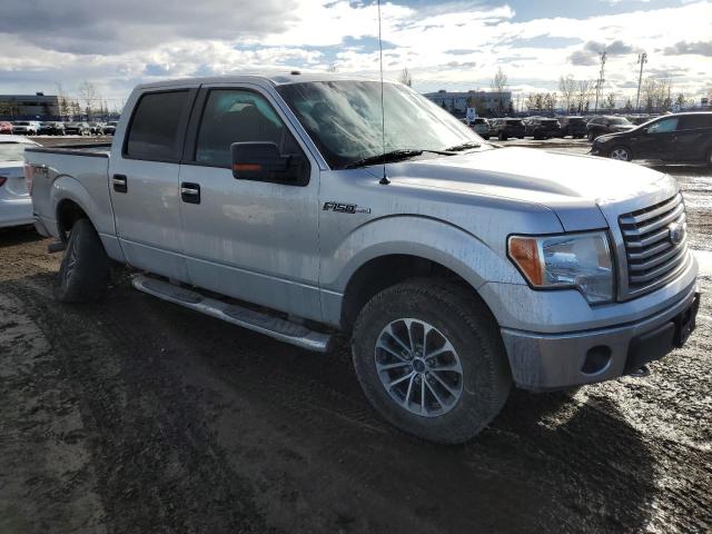1FTFW1EF2BFB12441 - 2011 FORD F150 SUPERCREW SILVER photo 4