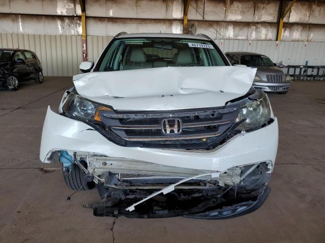 5J6RM3H72DL010381 - 2013 HONDA CR-V EXL WHITE photo 5