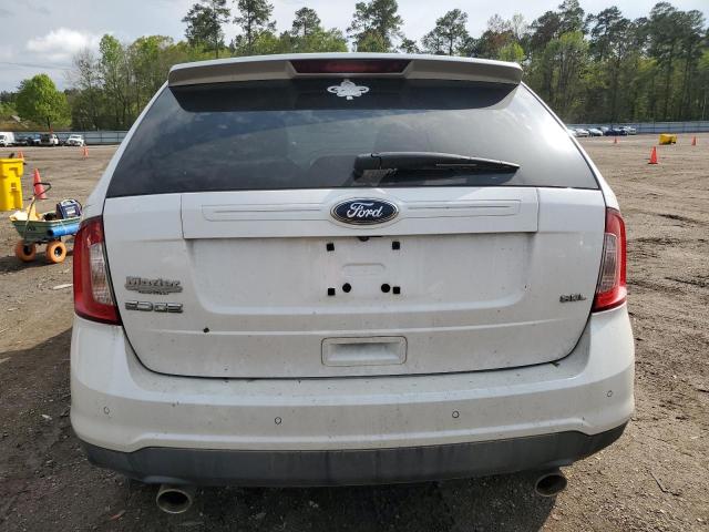 2FMDK3JC4BBA45414 - 2011 FORD EDGE SEL WHITE photo 6