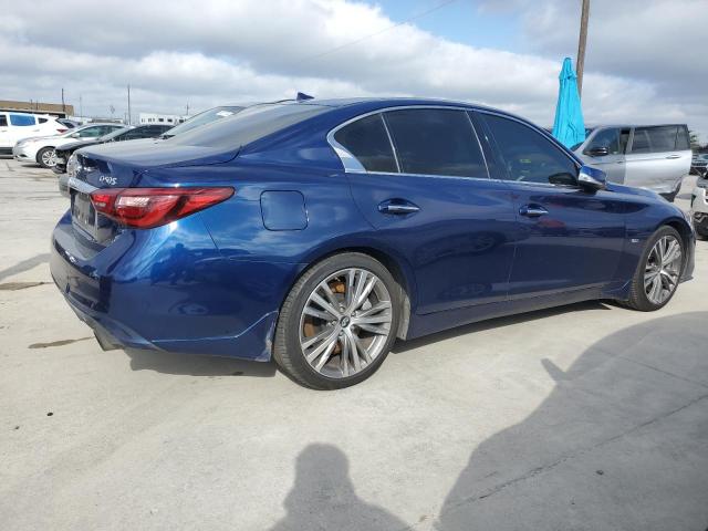 JN1EV7AP7JM359418 - 2018 INFINITI Q50 LUXE BLUE photo 3