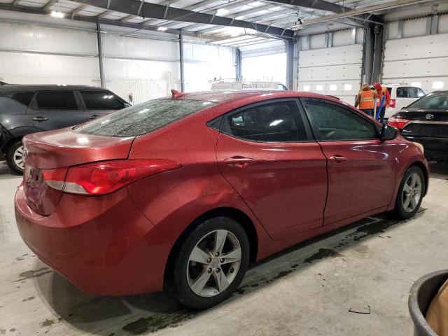 5NPDH4AE1DH347101 - 2013 HYUNDAI ELANTRA GLS RED photo 3