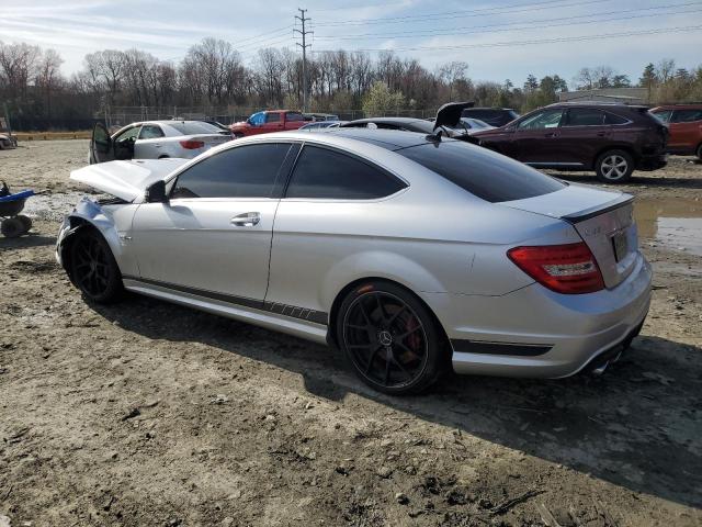 WDDGJ7HB2EG163148 - 2014 MERCEDES-BENZ C 63 AMG SILVER photo 2