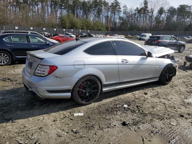 WDDGJ7HB2EG163148 - 2014 MERCEDES-BENZ C 63 AMG SILVER photo 3