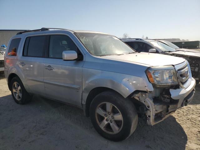 5FNYF38679B001690 - 2009 HONDA PILOT EXL SILVER photo 4