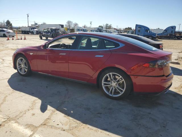 5YJSA1CN0DFP13894 - 2013 TESLA MODEL S MAROON photo 2