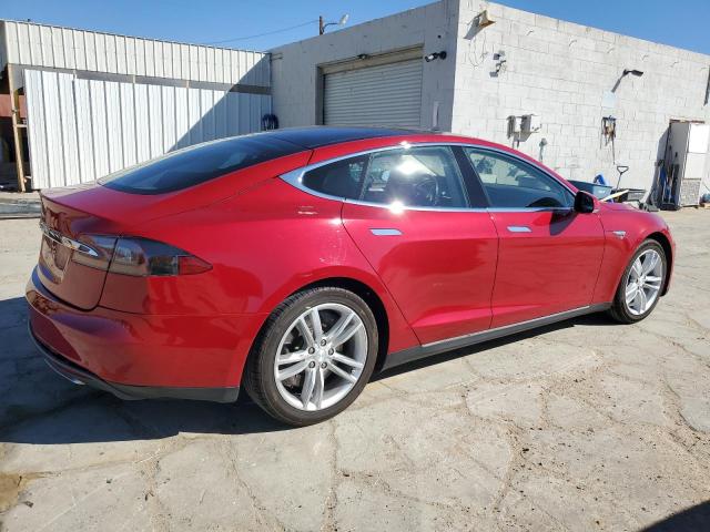 5YJSA1CN0DFP13894 - 2013 TESLA MODEL S MAROON photo 3