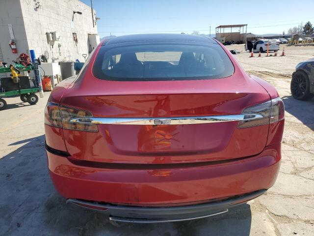 5YJSA1CN0DFP13894 - 2013 TESLA MODEL S MAROON photo 6