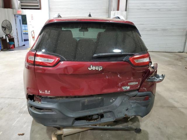 1C4PJLCS9EW221823 - 2014 JEEP CHEROKEE LATITUDE RED photo 6