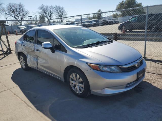 19XFB2F59CE338186 - 2012 HONDA CIVIC LX ვერცხლისფერი ფოტო 4