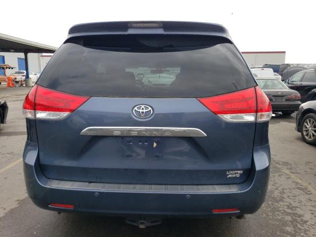 5TDDK3DC0DS061840 - 2013 TOYOTA SIENNA XLE BLUE photo 6