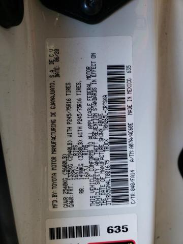 3TYRX5GN4LT001675 - 2020 TOYOTA TACOMA ACCESS CAB Ақ фото 13