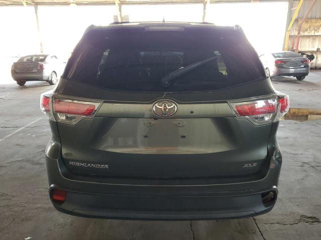 5TDKKRFH6GS128898 - 2016 TOYOTA HIGHLANDER XLE 绿色 照片 6