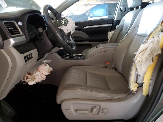 5TDKKRFH6GS128898 - 2016 TOYOTA HIGHLANDER XLE 绿色 照片 7