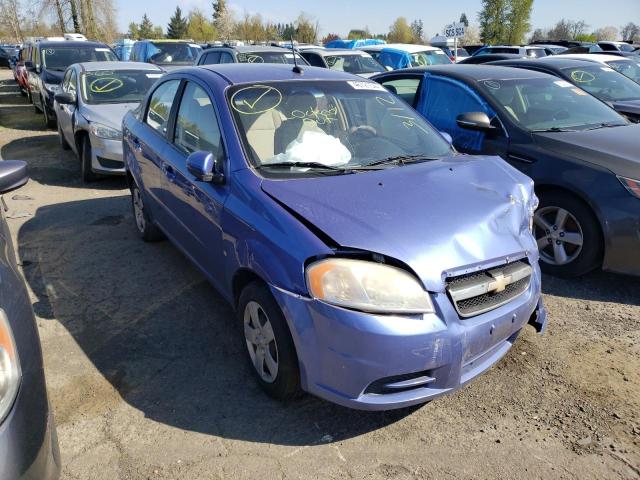 KL1TD56E99B611252 - 2009 CHEVROLET AVEO LS BLUE photo 4