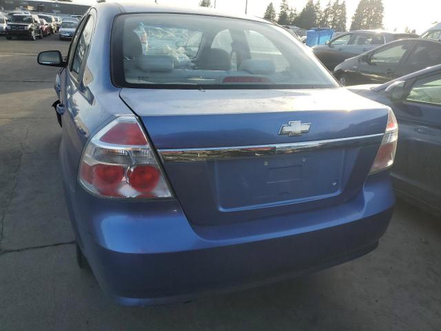 KL1TD56E99B611252 - 2009 CHEVROLET AVEO LS BLUE photo 6