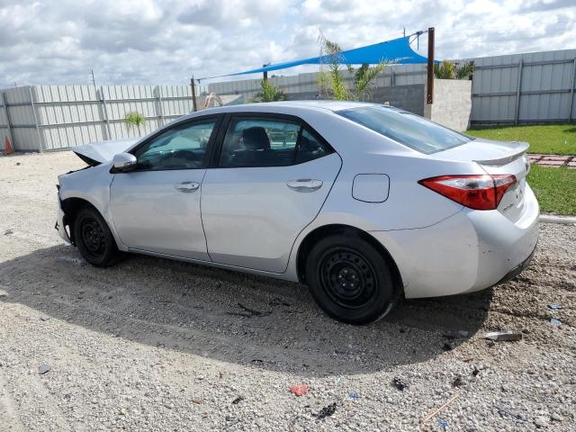 5YFBURHE7FP304538 - 2015 TOYOTA COROLLA L SILVER photo 2