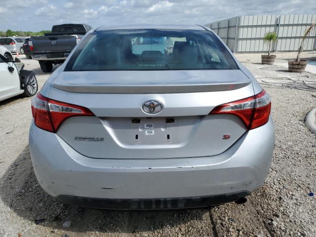 5YFBURHE7FP304538 - 2015 TOYOTA COROLLA L SILVER photo 6