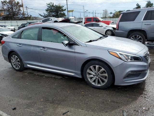 5NPE34AF8GH290766 - 2016 HYUNDAI SONATA SPORT SILVER photo 4