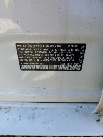 WVWBP7ANXGE502373 - 2016 VOLKSWAGEN CC BASE WHITE photo 12