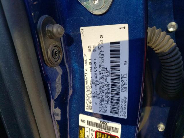 5TFUW5F16EX404707 - 2014 TOYOTA TUNDRA DOUBLE CAB SR/SR5 BLUE photo 12