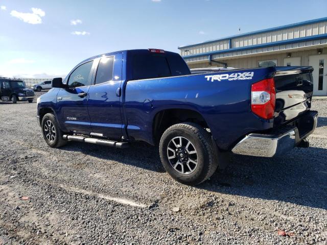 5TFUW5F16EX404707 - 2014 TOYOTA TUNDRA DOUBLE CAB SR/SR5 BLUE photo 2
