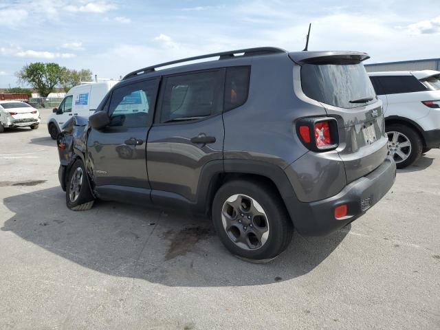 ZACCJAAW5GPE34213 - 2016 JEEP RENEGADE SPORT GRAY photo 2