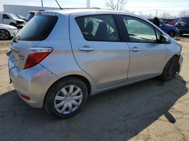 JTDKTUD34ED579148 - 2014 TOYOTA YARIS SILVER photo 3