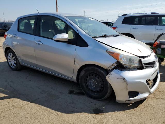 JTDKTUD34ED579148 - 2014 TOYOTA YARIS SILVER photo 4