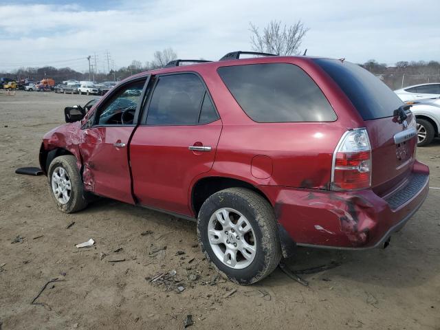 2HNYD18816H530693 - 2006 ACURA MDX TOURING RED photo 2