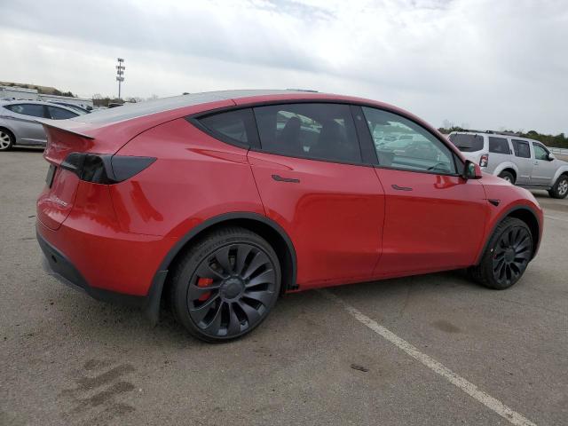 7SAYGDEF8PF701712 - 2023 TESLA MODEL Y RED photo 3