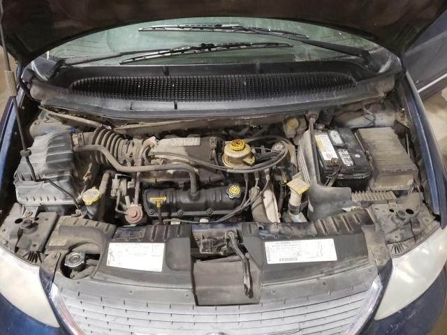 2C8GT54L91R162190 - 2001 CHRYSLER TOWN & COU LXI BLUE photo 12