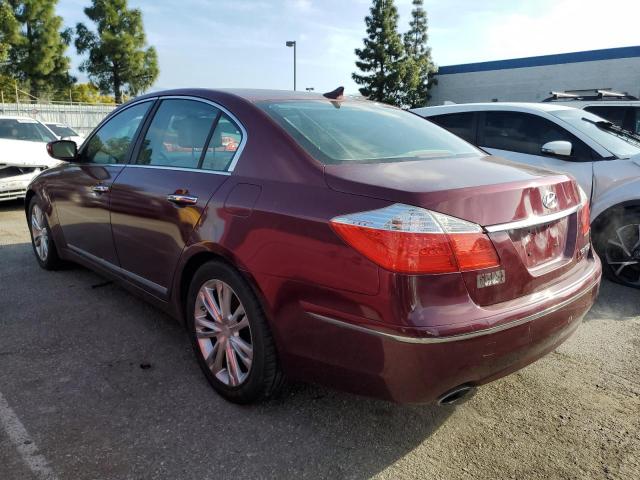 KMHGC4DF7AU070404 - 2010 HYUNDAI GENESIS 4.6L MAROON photo 2