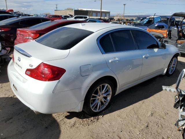 JNKCV61E89M306489 - 2009 INFINITI G37 BASE WHITE photo 3